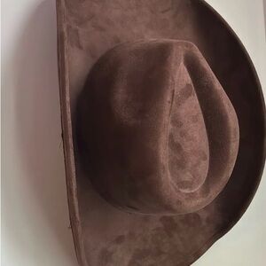 Brown Suede Cowboy Hat